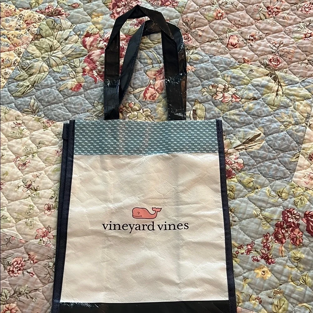 Vineyard Vines Tote Bag with Whale Logo reusable bag